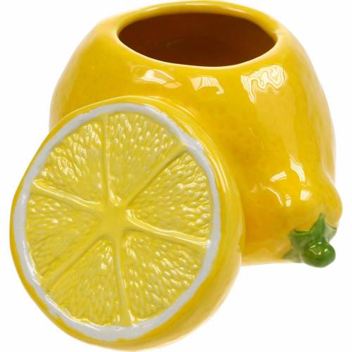 Floristik24 Decorative pot lemon vase citrus fruit ceramic summer decoration