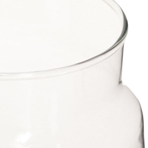 Product Decorative vase glass flower vase transparent Ø14cm H15cm