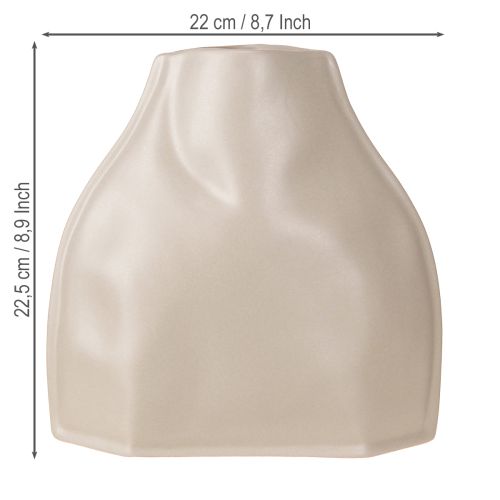 Product Decorative Vase Ceramic Gray Modern Ceramic Decoration 22×9×22.5cm