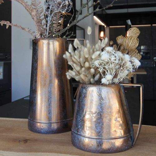 Decorative vase copper colored decorative jug vintage decorative W21cm H36cm