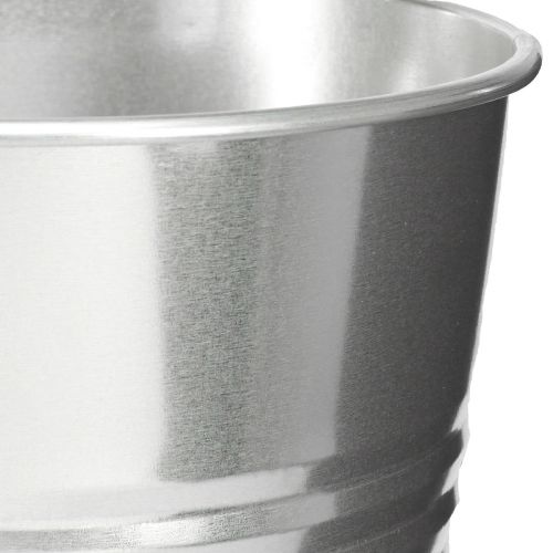 Product Decorative Vase Metal Conical Tall Vase Silver H34cm Vase 11L