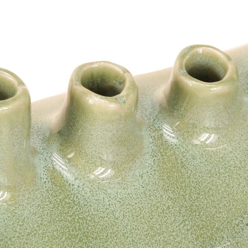 Product Decorative Vase Boat Ceramic Vase Light Green 23×8.5×11cm