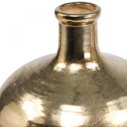 Product Decorative Vase Black/Gold Ceramic Vase Large Ø21cm H37.5cm