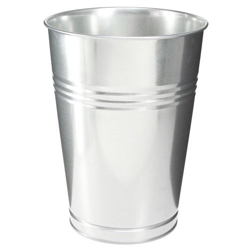Decorative Vase for Dry Decoration Metal Vase Silver H30cm 7.5l