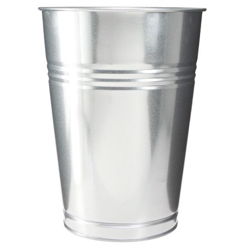 Product Decorative Vase for Dry Decoration Metal Vase Silver H30cm 7.5l
