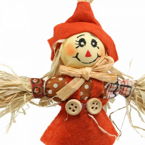 Product Scarecrow decoration 17cm assorted colors L33cm 16 pieces