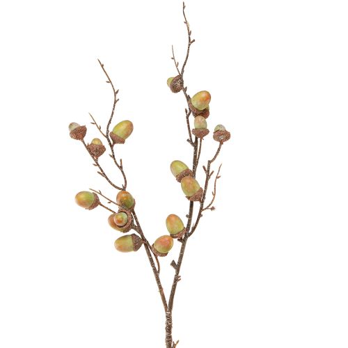Decorative branch acorns decoration green autumn decoration artificial 80cm
