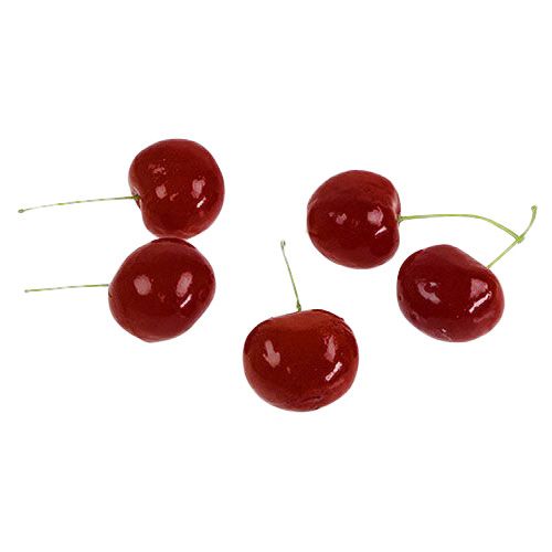 Floristik24 Deko-cherries dark red 3cm 12pcs