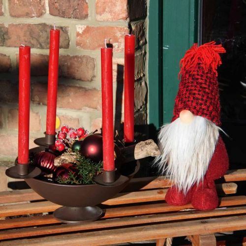 Product Deco Gnome Beard Christmas Gnome Deco Figure Red H30cm