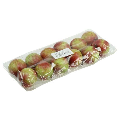 Floristik24 Artificial Apples Red, Green Ø4cm 12pcs