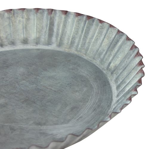 Floristik24 Decorative baking mold made of metal plates zinc gray Ø14.5cm 6 pieces