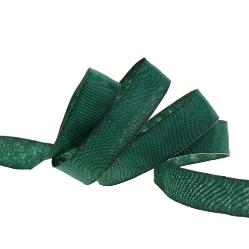 Product Decorative ribbon dark green 25mm 20m