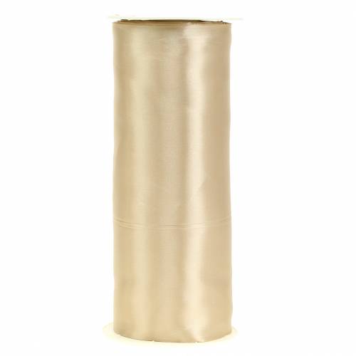 Floristik24 Satin ribbon table band champagne 200mm 10m