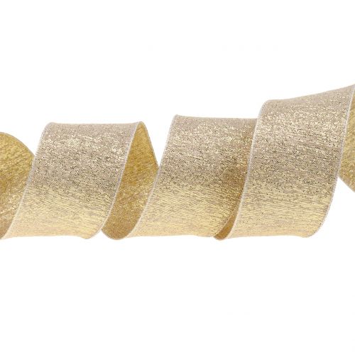 Product Decorative ribbon with mica gold 40mm 20m