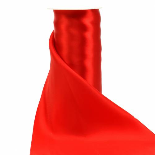 Floristik24 Satin ribbon table ribbon red 200mm 10m