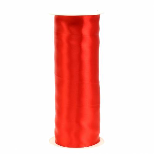 Floristik24 Satin ribbon table ribbon red 200mm 10m