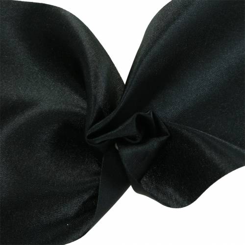 Product Satin table ribbon black 100mm 15m