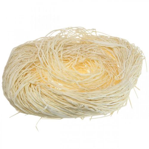 Floristik24 Decorative Bast for Crafting Raffia Bast Natural Bast Bleached 200g