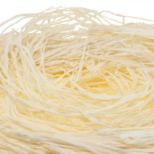 Product Decorative Bast for Crafting Raffia Bast Natural Bast Bleached 200g
