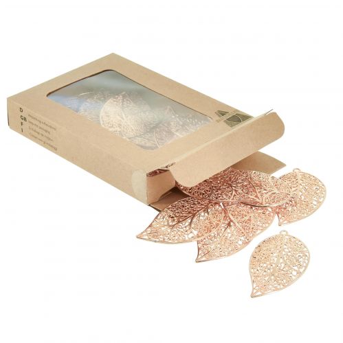 Product Decorative leaves for hanging metal decoration gold 5.5 cm 24 pcs