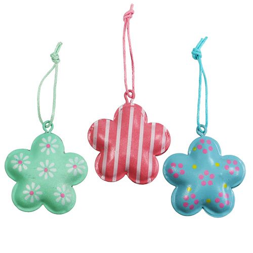 Floristik24 Decorative flowers to hang assorted colors Ø4cm 9pcs