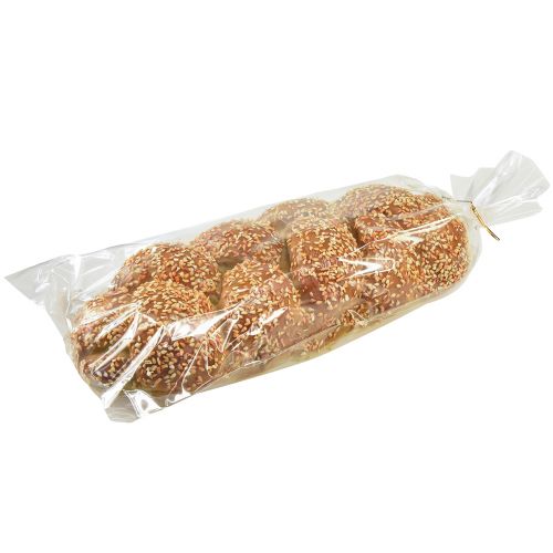 Product Decorative bread plaited loaf with sesame food dummy 30cm