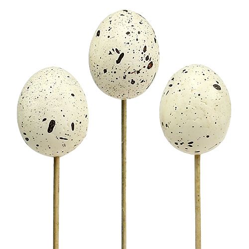 Floristik24 Decoration egg 5cm on the stick 12pcs