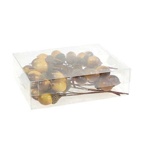Floristik24 Deco glans on the wire 4cm L12cm 36pcs
