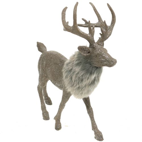 Floristik24 Reindeer gray 15cm x 7cm 2pcs