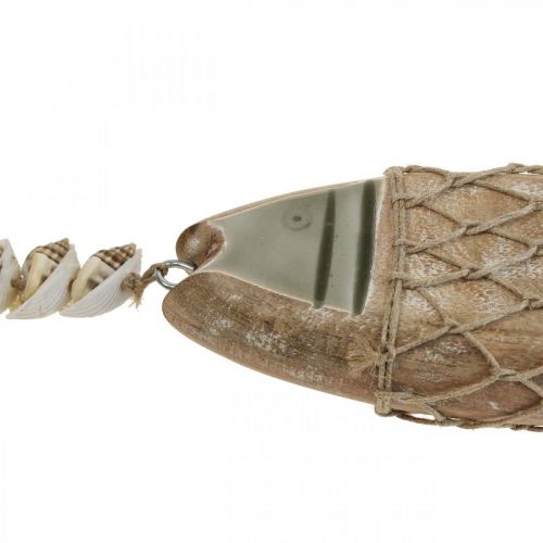 Product Deco fish, wooden fish Deco, fish pendant wood 21cm