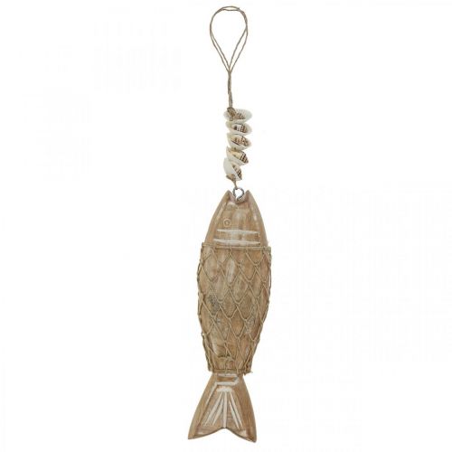 Product Deco fish, wooden fish Deco, fish pendant wood 21cm
