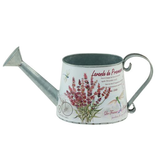 Floristik24 Decorative watering can metal lavender jug 30×11cm H14.5cm