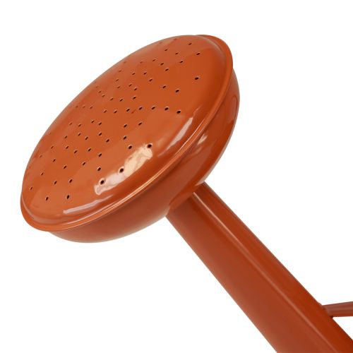 Product Decorative watering can metal planter orange brown H26cm 5L