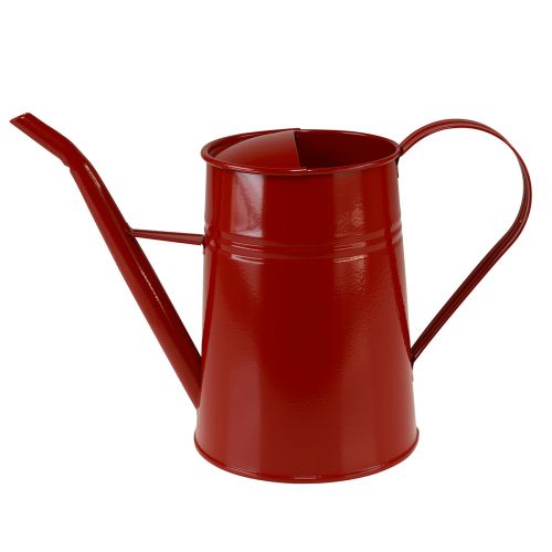 Floristik24 Decorative watering can metal indoor watering can red 1.7L H23cm