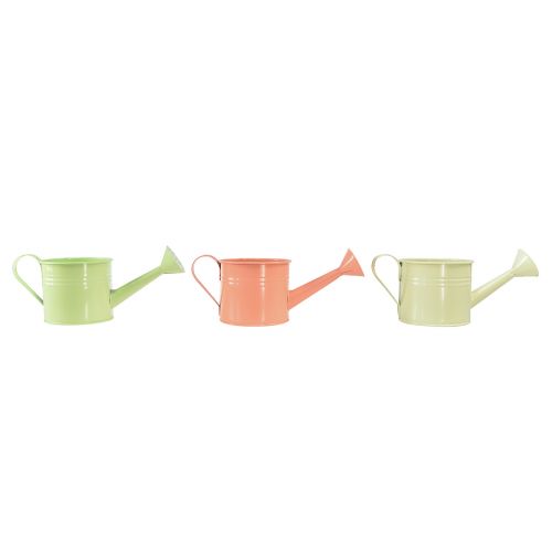 Product Decorative watering can pastel colors metal Ø11cm H10cm 8 pcs