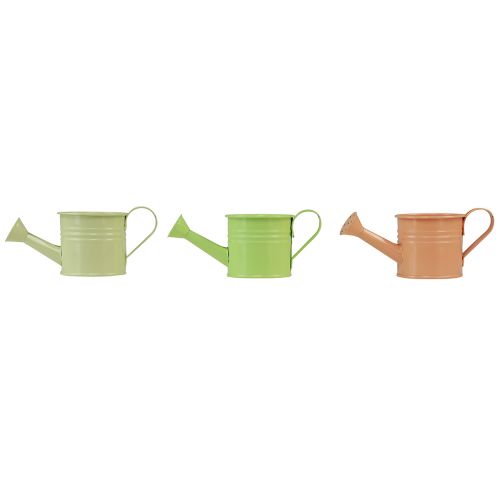 Product Decorative watering can planter metal colored 16.5x7cm 8 pcs