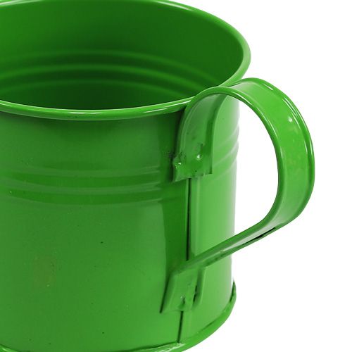 Floristik24.co.uk Decorative watering cans green sort. Ø11cm H9cm 8pcs