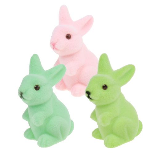 Floristik24 Decorative bunny Pastel sort. 9,5cm 9pc