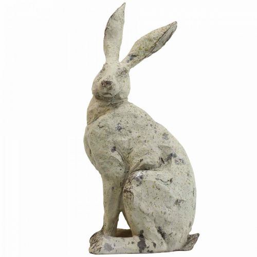 Floristik24 Decorative rabbit sitting stone look garden decoration H30cm 2pcs
