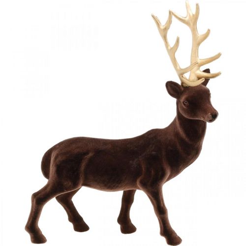 Floristik24 Deco deer big brown gold decoration figure Christmas 40cm