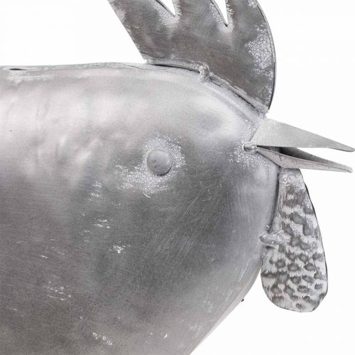Product Decorative chicken metal decoration metal bird zinc 51cm×16cm×36cm