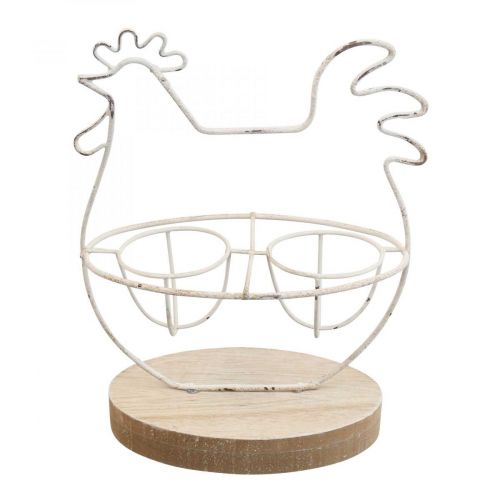 Floristik24 Deco chicken table decoration Easter egg stand metal 16x8.5x20cm