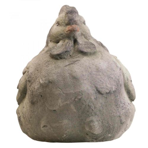 Floristik24 Deco chicken large gray ceramic vintage spring decoration 30cm