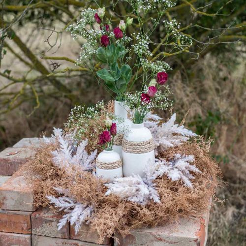 Product Deco wreath artificial pampas grass cream, brown door wreath Ø60cm