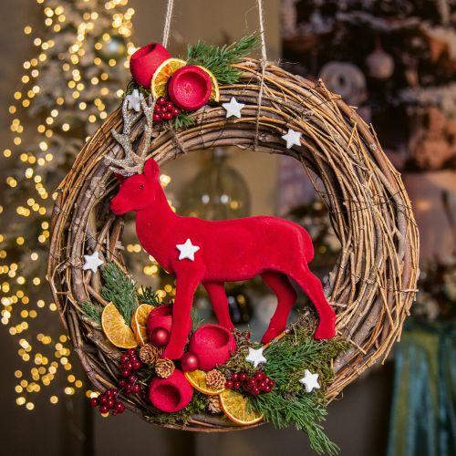 Floristik24 Deco Wreath Vine Ø25cm Brown Natural wreath of twigs table decoration