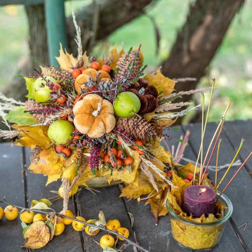 Product Decoration Pumpkin Decoration Plug Orange, Brown Soft Ø6.5m 9 pcs
