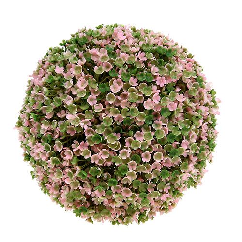 Decorative ball pink green artificial flower ball Ø18cm 1pc