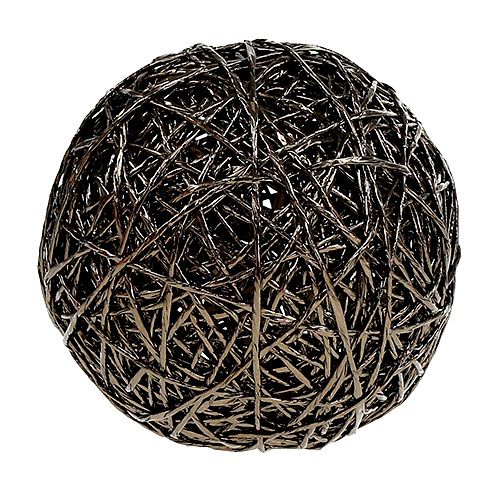 Decorative ball dark brown Ø15cm | Floristik24.co.uk