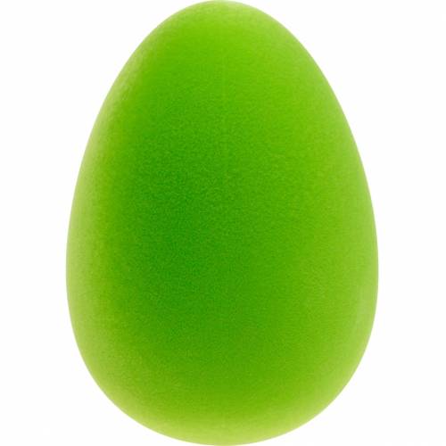 Decorative Easter egg green H25cm Easter decoration flocked decorative eggs