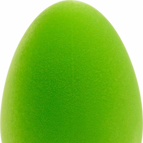 Floristik24 Easter egg green flocked H40cm Large Easter decoration deco eggs